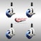 Service Caster 3.5 Inch 316SS Solid Poly Swivel 1 Inch Expanding Stem Caster Set Brake SCC SCC-SS316EX20S3514-SPUS-TLB-1-4 - alternate 4